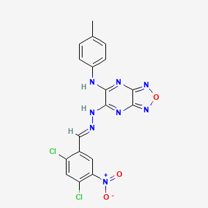 2,4-dichloro-5-nitrobenzaldehyde {6-[(4-methylphenyl)amino][1,2,5]oxadiazolo[3,4-b]pyrazin-5-yl}hydrazone