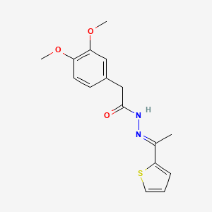 2-(3,4-dimethoxyphenyl)-N'-[1-(2-thienyl)ethylidene]acetohydrazide