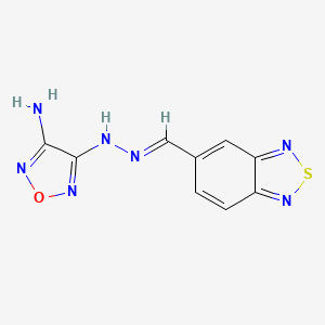 2,1,3-benzothiadiazole-5-carbaldehyde (4-amino-1,2,5-oxadiazol-3-yl)hydrazone