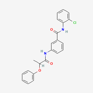 N-(2-chlorophenyl)-3-[(2-phenoxypropanoyl)amino]benzamide