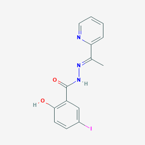 2-hydroxy-5-iodo-N'-[1-(2-pyridinyl)ethylidene]benzohydrazide