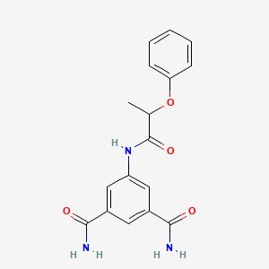 5-[(2-phenoxypropanoyl)amino]isophthalamide