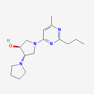 (3'S*,4'S*)-1'-(6-methyl-2-propylpyrimidin-4-yl)-1,3'-bipyrrolidin-4'-ol