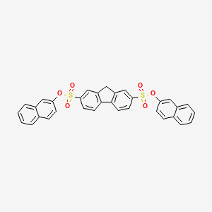 molecular formula C33H22O6S2 B3872903 di-2-naphthyl 9H-fluorene-2,7-disulfonate CAS No. 302904-38-7