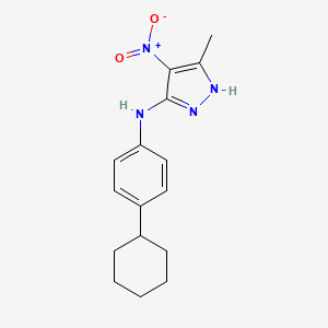 N-(4-cyclohexylphenyl)-3-methyl-4-nitro-1H-pyrazol-5-amine