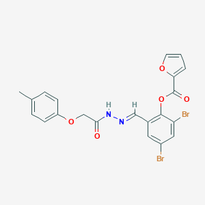 N'-[3,5-Dibromo-2-(2-furoyloxy)benzylidene]-2-(p-tolyloxy)acethydrazide