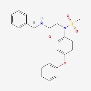 N~2~-(methylsulfonyl)-N~2~-(4-phenoxyphenyl)-N~1~-(1-phenylethyl)glycinamide