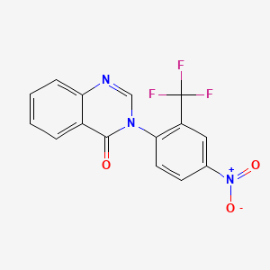 3-[4-Nitro-2-(trifluoromethyl)phenyl]quinazolin-4-one