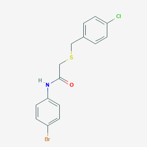 N-(4-bromophenyl)-2-[(4-chlorobenzyl)sulfanyl]acetamide