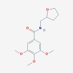 molecular formula C15H21NO5 B387302 3,4,5-Trimethoxy-N-(tetrahydro-furan-2-ylmethyl)-benzamide CAS No. 94296-86-3