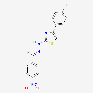 4-nitrobenzaldehyde [4-(4-chlorophenyl)-1,3-thiazol-2-yl]hydrazone