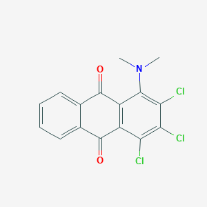 1,2,3-trichloro-4-(dimethylamino)anthra-9,10-quinone