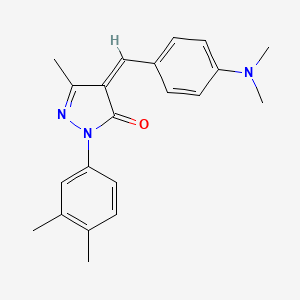 4-[4-(dimethylamino)benzylidene]-2-(3,4-dimethylphenyl)-5-methyl-2,4-dihydro-3H-pyrazol-3-one