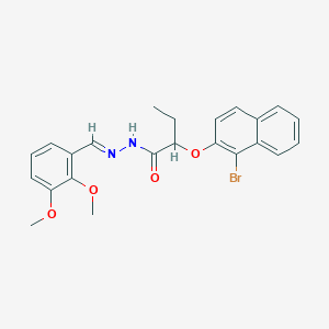 2-[(1-bromo-2-naphthyl)oxy]-N'-(2,3-dimethoxybenzylidene)butanohydrazide