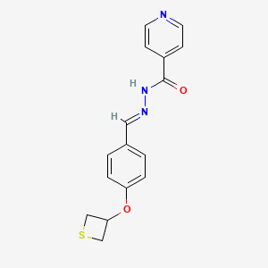 N'-[4-(3-thietanyloxy)benzylidene]isonicotinohydrazide