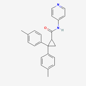 2,2-bis(4-methylphenyl)-N-4-pyridinylcyclopropanecarboxamide