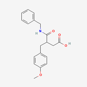 4-(benzylamino)-3-(4-methoxybenzyl)-4-oxobutanoic acid