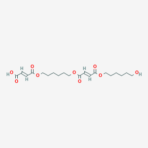 4-{[6-({4-[(6-hydroxyhexyl)oxy]-4-oxo-2-butenoyl}oxy)hexyl]oxy}-4-oxo-2-butenoic acid