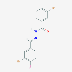 3-bromo-N'-(3-bromo-4-fluorobenzylidene)benzohydrazide