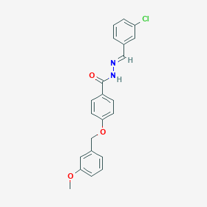 N'-(3-chlorobenzylidene)-4-[(3-methoxybenzyl)oxy]benzohydrazide