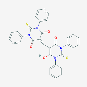 5-[(6-hydroxy-4-oxo-1,3-diphenyl-2-thioxo-1,2,3,4-tetrahydro-5-pyrimidinyl)methylene]-1,3-diphenyl-2-thioxodihydro-4,6(1H,5H)-pyrimidinedione
