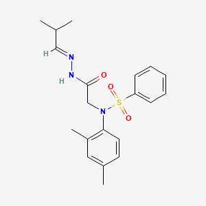 N-(2,4-dimethylphenyl)-N-{2-[2-(2-methylpropylidene)hydrazino]-2-oxoethyl}benzenesulfonamide