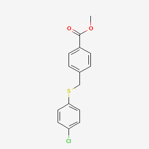 methyl 4-{[(4-chlorophenyl)thio]methyl}benzoate