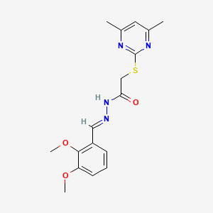 N'-(2,3-DIMETHOXYBENZYLIDENE)-2-((4,6-DIMETHYL-2-PYRIMIDINYL)THIO)ACETOHYDRAZIDE