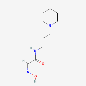 molecular formula C10H19N3O2 B3873241 2-(hydroxyimino)-N-[3-(1-piperidinyl)propyl]acetamide 