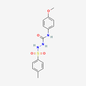 N-(4-methoxyphenyl)-2-[(4-methylphenyl)sulfonyl]hydrazinecarboxamide