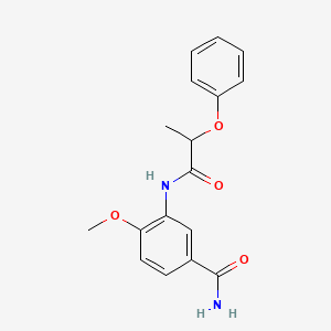 4-methoxy-3-[(2-phenoxypropanoyl)amino]benzamide