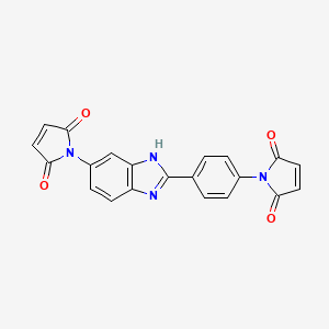 1-{4-[6-(2,5-dioxo-2,5-dihydro-1H-pyrrol-1-yl)-1H-benzimidazol-2-yl]phenyl}-1H-pyrrole-2,5-dione