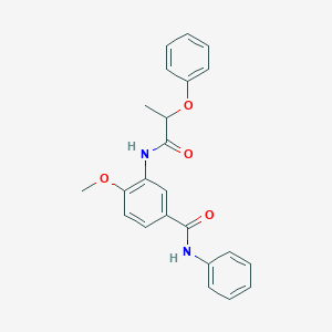 4-methoxy-3-[(2-phenoxypropanoyl)amino]-N-phenylbenzamide