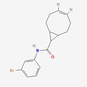 molecular formula C16H18BrNO B3873375 N-(3-bromophenyl)bicyclo[6.1.0]non-4-ene-9-carboxamide 