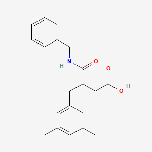 molecular formula C20H23NO3 B3873396 4-(benzylamino)-3-(3,5-dimethylbenzyl)-4-oxobutanoic acid 