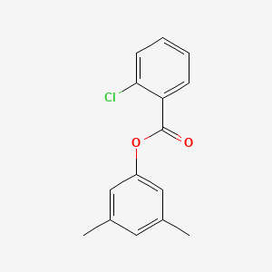molecular formula C15H13ClO2 B3873402 3,5-dimethylphenyl 2-chlorobenzoate 