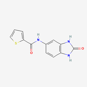 molecular formula C12H9N3O2S B3873410 N-(2-oxo-2,3-dihydro-1H-benzimidazol-5-yl)-2-thiophenecarboxamide 