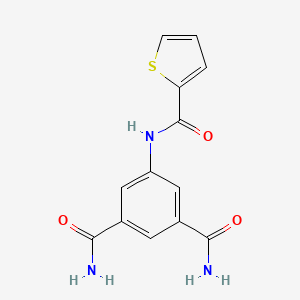 molecular formula C13H11N3O3S B3873464 5-[(2-thienylcarbonyl)amino]isophthalamide 
