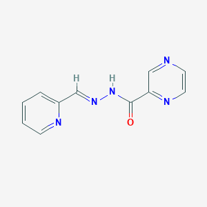 molecular formula C11H9N5O B3873484 N'-(2-pyridinylmethylene)-2-pyrazinecarbohydrazide 