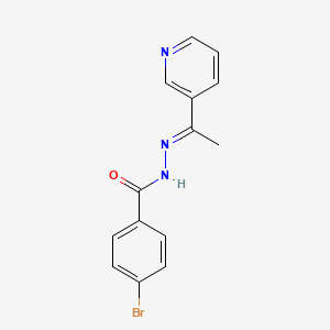 4-bromo-N'-[1-(3-pyridinyl)ethylidene]benzohydrazide