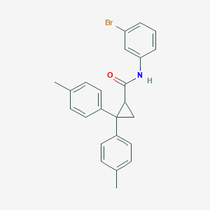 molecular formula C24H22BrNO B387354 N-(3-bromophenyl)-2,2-bis(4-methylphenyl)cyclopropanecarboxamide 