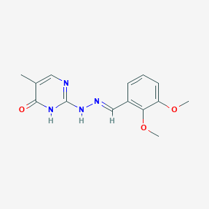 2,3-dimethoxybenzaldehyde (5-methyl-6-oxo-1,6-dihydro-2-pyrimidinyl)hydrazone