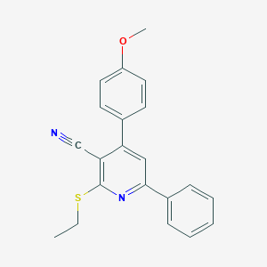 2-(Ethylsulfanyl)-4-(4-methoxyphenyl)-6-phenylnicotinonitrile