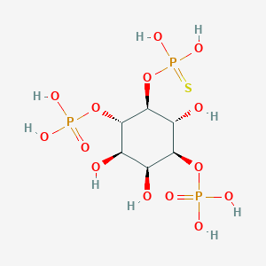 molecular formula C6H15O14P3S B038736 肌醇 1,4-双磷酸 5-硫代磷酸酯 CAS No. 116778-73-5