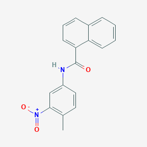 molecular formula C18H14N2O3 B387361 N-{3-nitro-4-methylphenyl}-1-naphthamide 