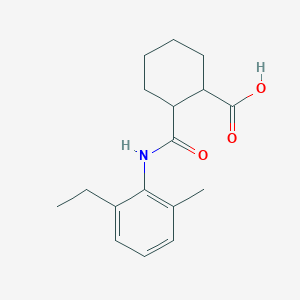 molecular formula C17H23NO3 B3873639 2-{[(2-ethyl-6-methylphenyl)amino]carbonyl}cyclohexanecarboxylic acid 
