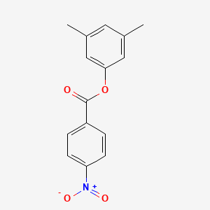 molecular formula C15H13NO4 B3873729 3,5-dimethylphenyl 4-nitrobenzoate 