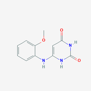 molecular formula C11H11N3O3 B3873757 6-[(2-methoxyphenyl)amino]-2,4(1H,3H)-pyrimidinedione CAS No. 21333-05-1