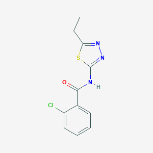 molecular formula C11H10ClN3OS B387379 2-chloro-N-(5-ethyl-1,3,4-thiadiazol-2-yl)benzamide CAS No. 313531-89-4