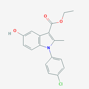 molecular formula C18H16ClNO3 B387380 ethyl 1-(4-chlorophenyl)-5-hydroxy-2-methyl-1H-indole-3-carboxylate CAS No. 5165-47-9